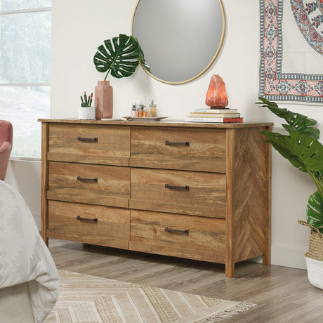 Cannery Bridge 6 Drawer Dresser Bedroom Dresser Chest of Drawers Wooden