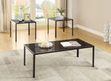 3 Piece Table Set, Black