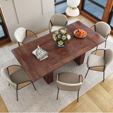 78 Inch Dining Table for 6 8 10, Modern Farmhouse Rectangular Kitchen Table, Long Dining