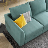 Fabric Loveseat Modern 2 Seater Couch Modular Love Seat Sofa for Small Apartment