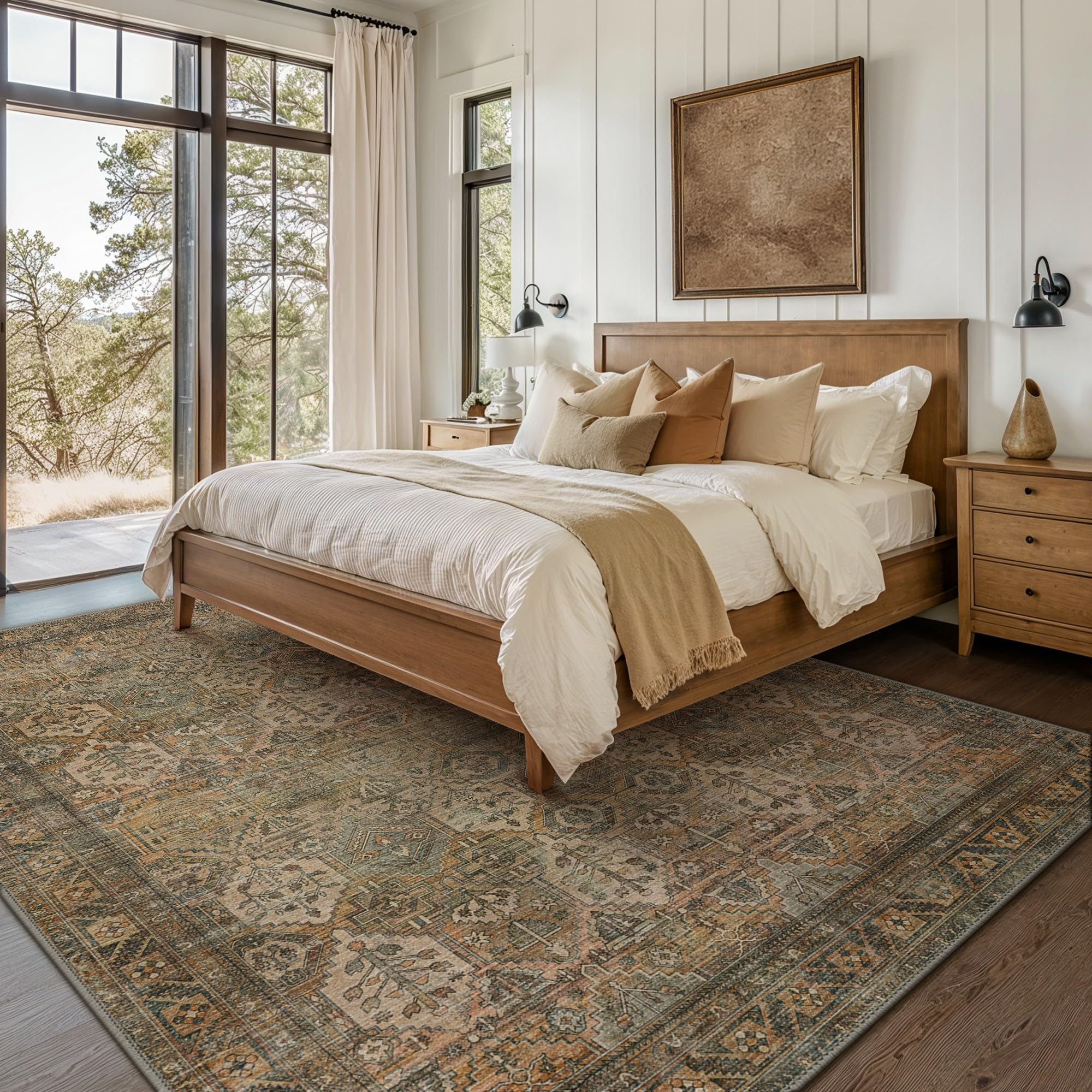 Ultra-Thin Foldable Low Pile Machine Washable Rug
