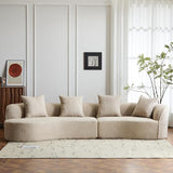 Braebt 126" Comfy Upholstered Cloud Couch, 5-Seater Sofa Couches