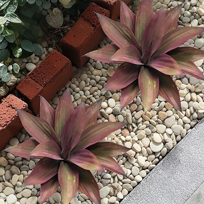 Fake Plants Artificial Agave Plants,Large UV Resistant Fake Agave