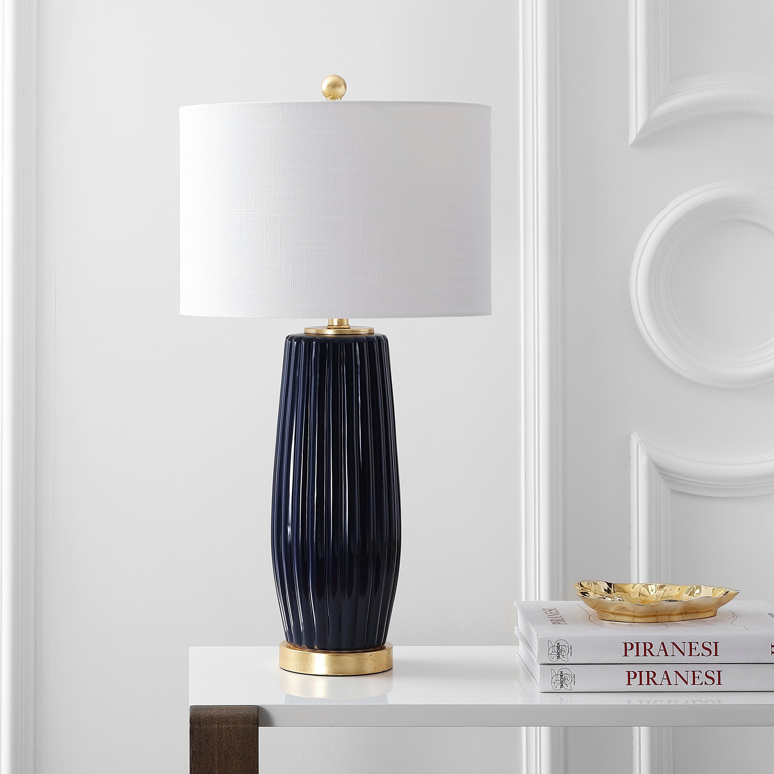 JYL5045A Roman 28.5" Ceramic LED Table Lamp Glam Contemporary