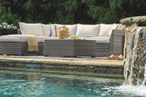 Outdoor Cherry Point 4 Piece Seating Set with Ottoman