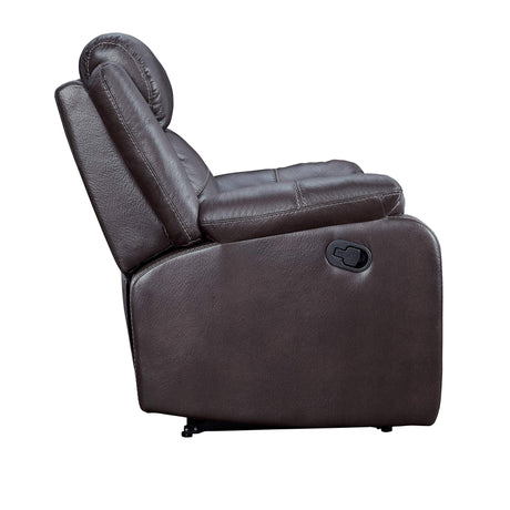 9990 Yerba Lay Flat Double Reclining Sofa, 80" W, Dark Brown