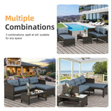 Outdoor Patio Furniture Sets, Wicker Patio sectional Sets 3-Piece