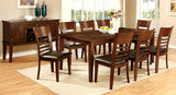 Jonesie Contemporary Extendable Dining Table, Brown Cherry