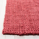 SAFAVIEH Natural Fiber Collection Area Rug - 5' x 8', Red, Handmade Farmhouse Jute, Ideal for High Traffic Areas in Living Room, Bedroom (NF730D)