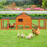 83” Extra Large Wooden Rabbit Hutch Outdoor Easy to Assemble and Durable