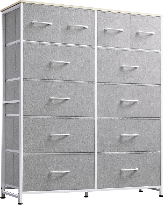 Tall Dresser for Bedroom with 12 Drawers