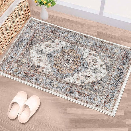 Machine Washable Rug 8x10 Area Rugs for Living Room Large Boho Bedroom Vintage