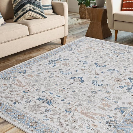 5x7 Area Rug, Washable Rugs for Living Room Bedroom Entryway Dining Room Office,