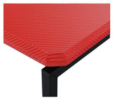 GT 3 Piece Red Carbon Fiber Wrap Coffee Table and End Table Set