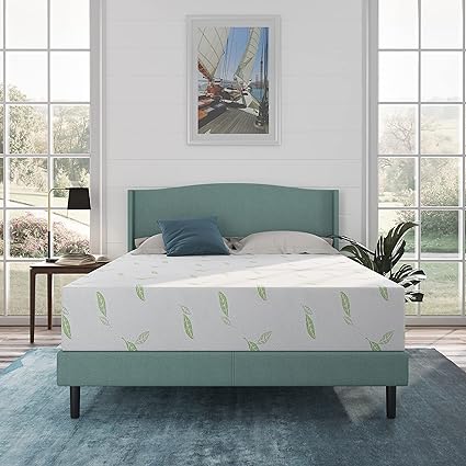 Twin-XL Mattress, 6 Inch Anula Green Tea Memory Foam Mattres