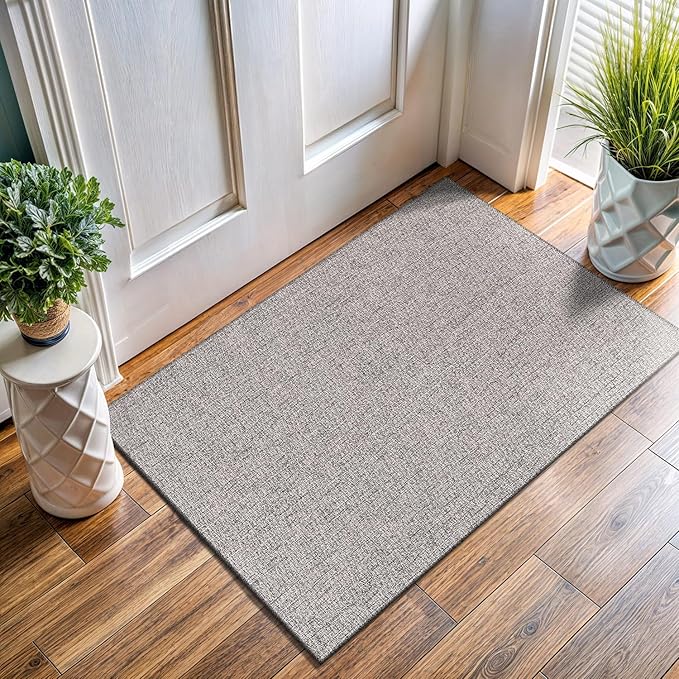 Easy Jute Rug 9x12, Indoor Outdoor Natural Color Farmhouse Area Rugs for Living Room
