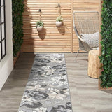 Bergamo Contemporary Floral Non-Shedding Patio Deck Backyard Indoor/Outdoor Area