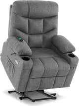 Power Lift Recliner Chair with Extended Footrest for Elderly People