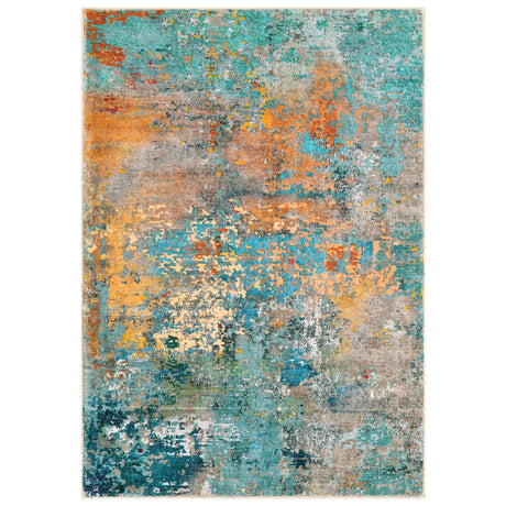 Modern Abstract Area Rugs 5x7, Large Washable Rugs for Living Room Soft Rugs