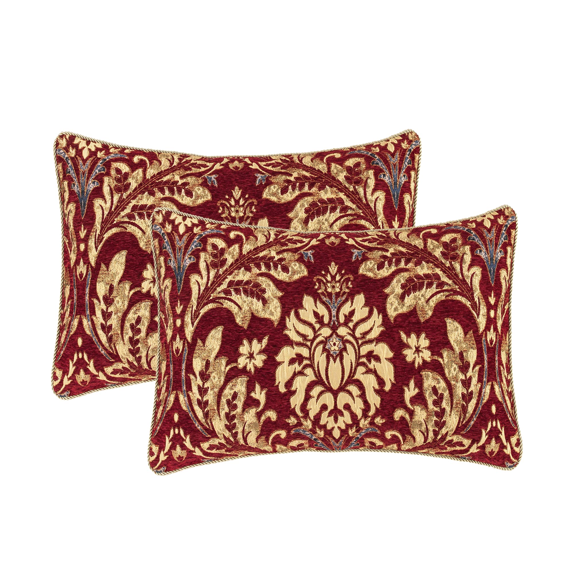 9-Piece Chenille Jacquard Comforter Set - Luxury Floral Bedding Queen