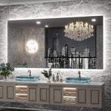 LED Bathroom Mirror, 24 x 36 Inch LED Mirror Lighted Bathroom Mirror, Anti Fog Acrylic