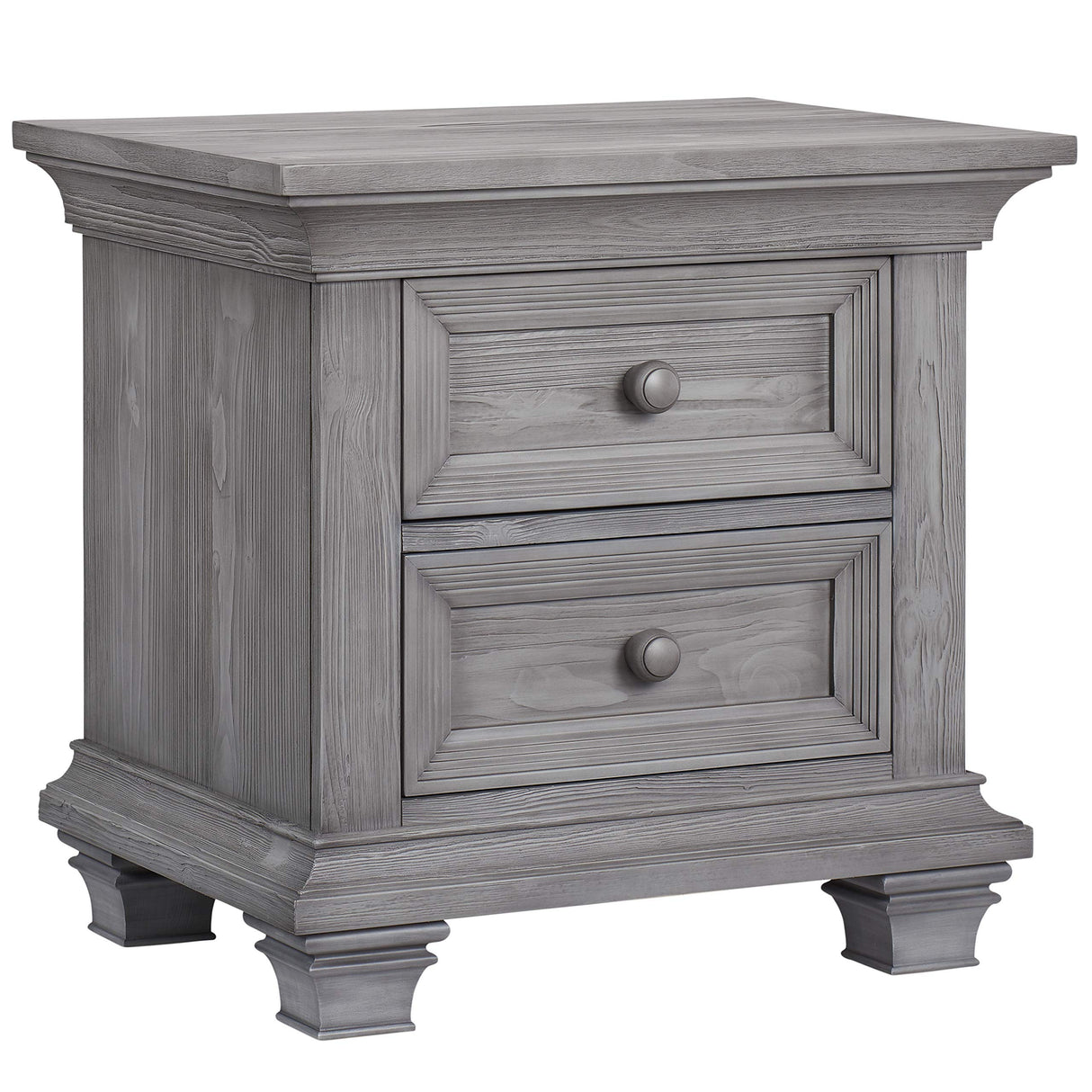 Westport 2 Drawer Nightstand, Dusk Gray