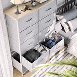 10 Drawer Dresser - Fabric Storage Tower, Organizer Unit for Bedroom, Living Room,