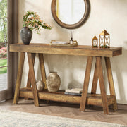 70.87" Farmhouse Console Table - 2-Tier Entryway Accent Table