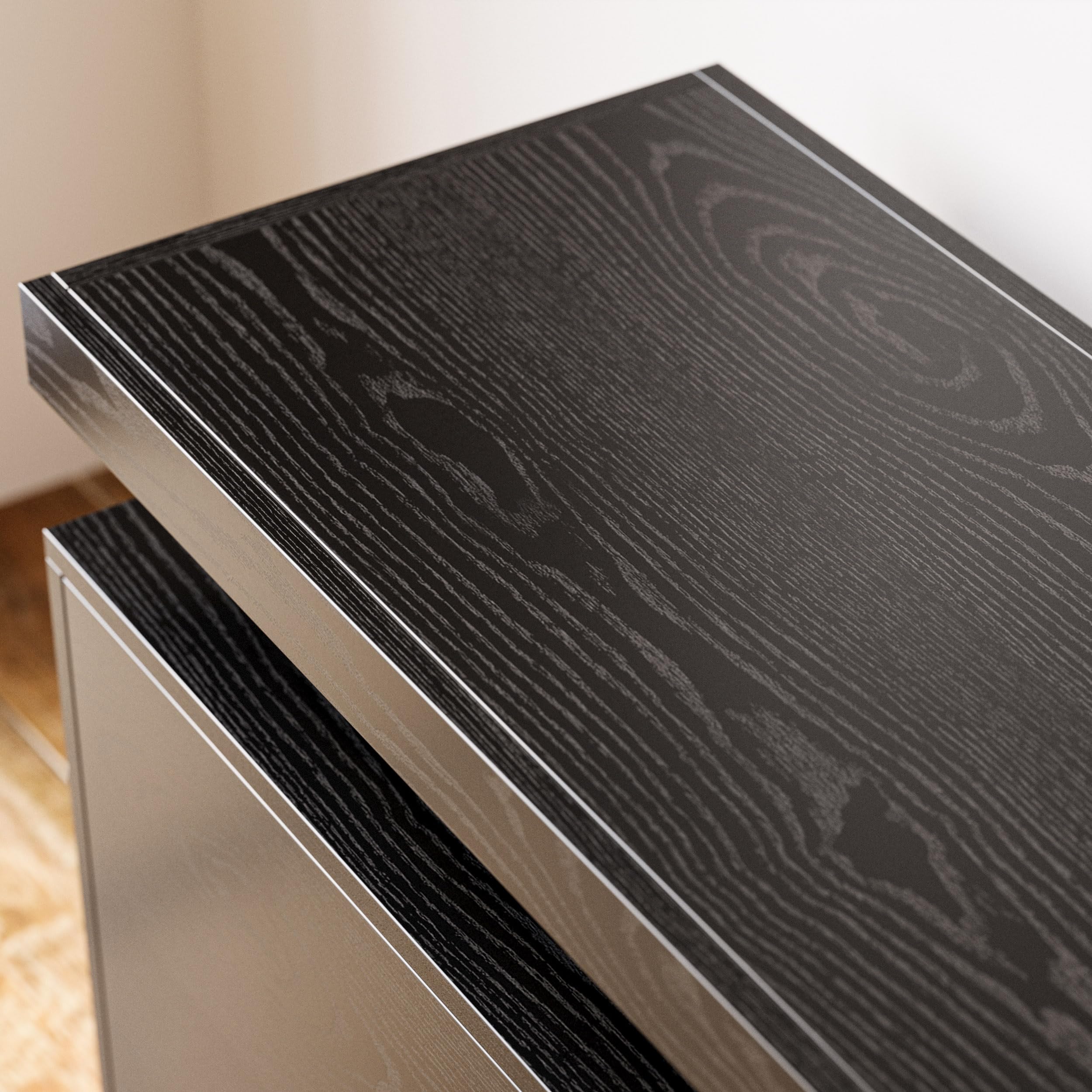 75 Inch TV Stand with LED Lights and Power Outlets