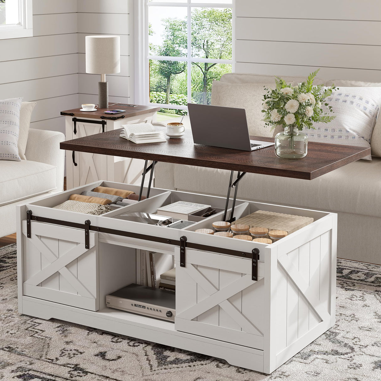 Coffee Table Lift Top Coffee Table with Storage White Coffee Table