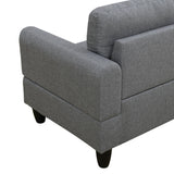 MZX-Niki-SF-00043-LWJ Sofas & Couches, Left Chaise, Grey-Linen