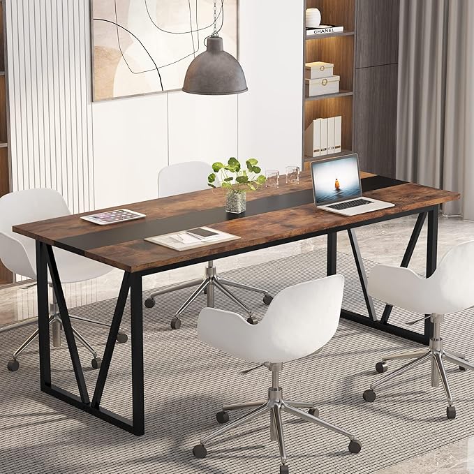 6FT Conference Table, 70.8W x 31.5D inch Meeting Seminar Table