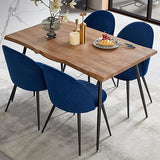 Modern Dining Table Set for 4,Durable Home Table with Chair,Stylish Rectangular Dining