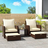 Outdoor Patio Furniture Set Sectional Couch Wicker Conversations Sets Rattan Sofa