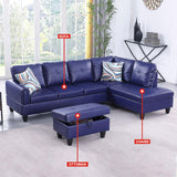 MZX-Bill-SS-00072-LWJ Sectional, Blue - R