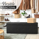 43" Folding Storage Ottoman Bench for Living Room, Bedroom