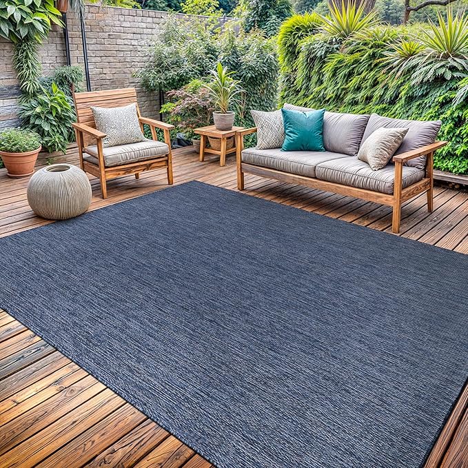 Washable Indoor Outdoor Rug Weather Resistant Indoor Outdoor Carpet for Porch Deck