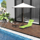 Folding Chaise Lounge Pool Chairs, Outdoor Sun Tanning Chairs with Pillow