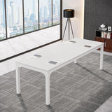 6.5FT Conference Table, 78.7 Inche Rectangle Meeting Seminar Table