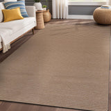 Non Slip Beige Solid Rubber Back Rug for Living Room 8x10 Area Rugs for Kitchen,