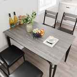 Dining Table Set for 4, Kitchen Table and Chairs for 4, 5 Piece Kitchen Dining Room Table