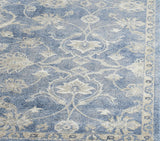 Sofia Collection 8' x 10' Blue / Beige SOF386C Vintage Oriental Distressed Non-Shedding