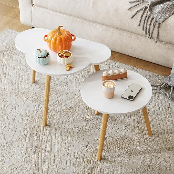 Bamboo Nesting Triangle End Table