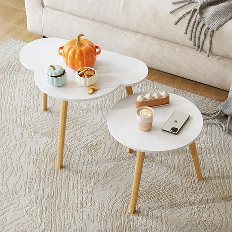 Bamboo Nesting Triangle End Table