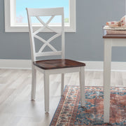 Dining Set, Cherry/White