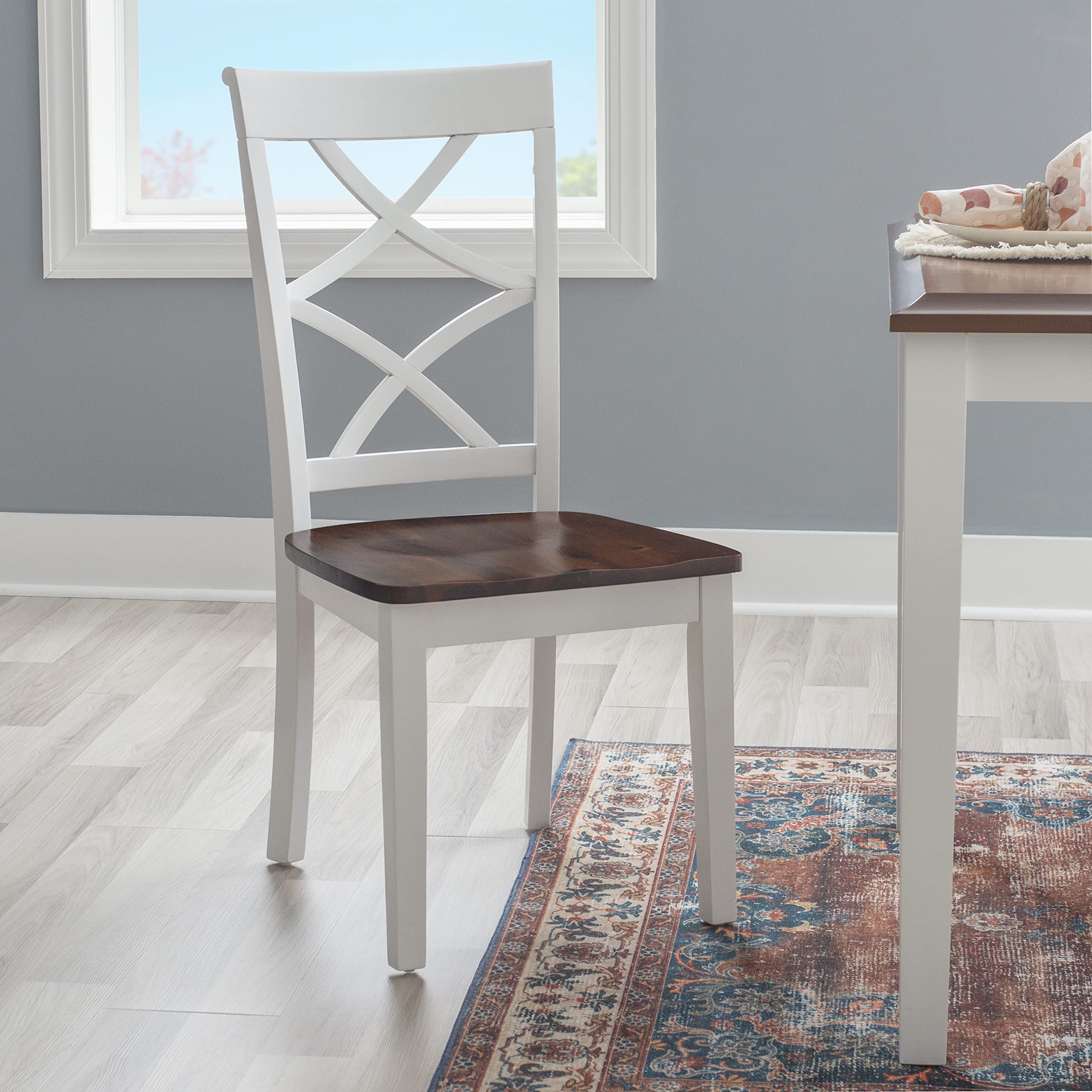 Dining Set, Cherry/White