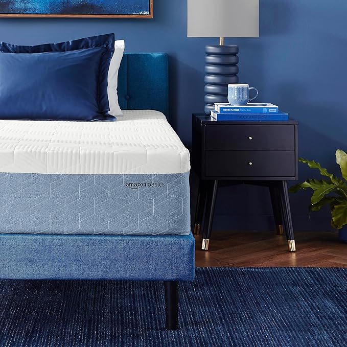 Gel Memory Foam Mattress, Medium Firm, Cooling, Twin Size Mattress, CertiPUR-US