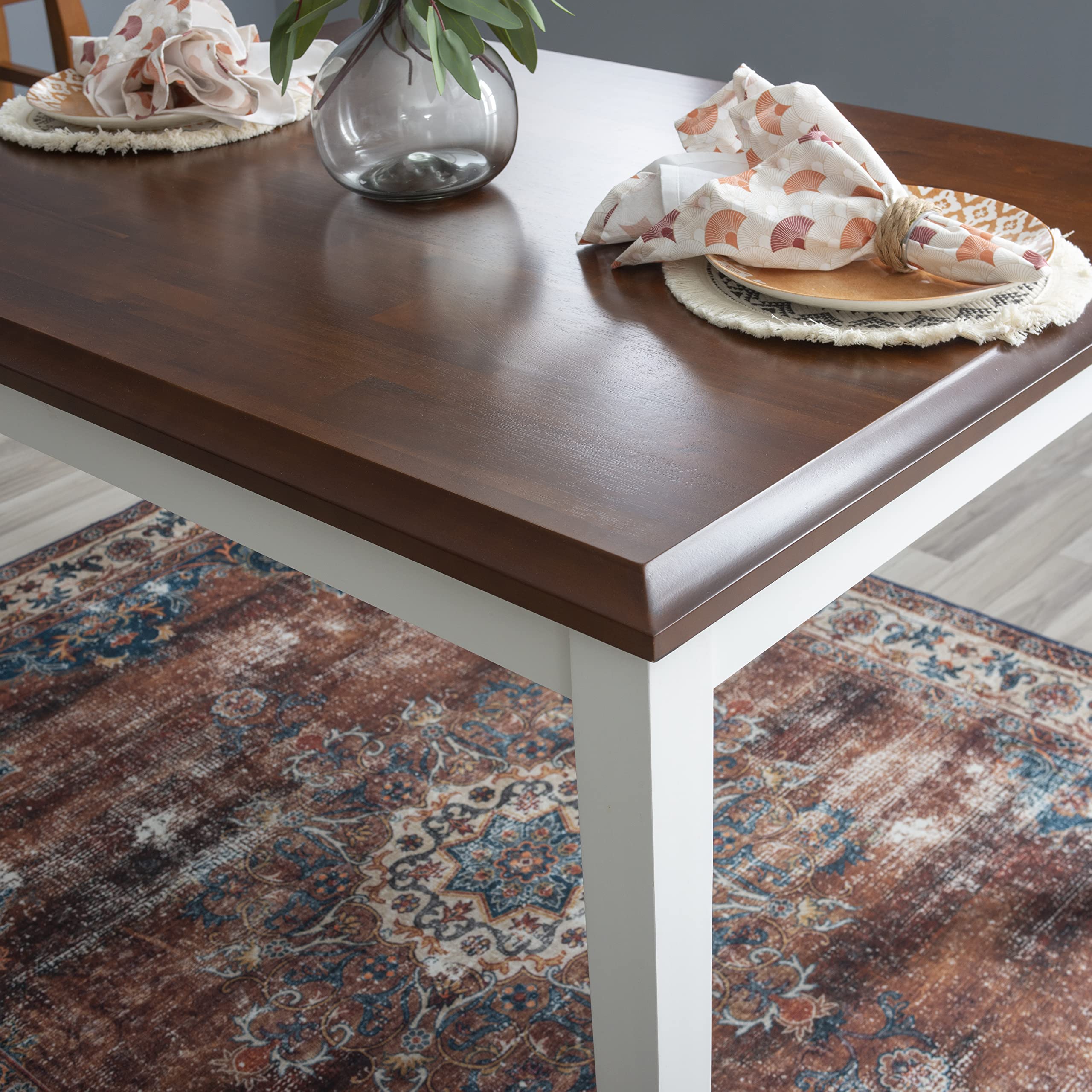Dining Set, Cherry/White