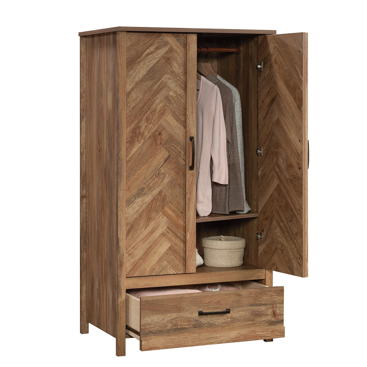 Cannery Bridge Armoire, L: 32.36" x W: 22.52" x H: 59.80"