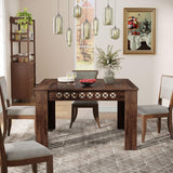 43" Square Dining Table for 4, 2-4 Person Farmhouse Wood Dining Room Table